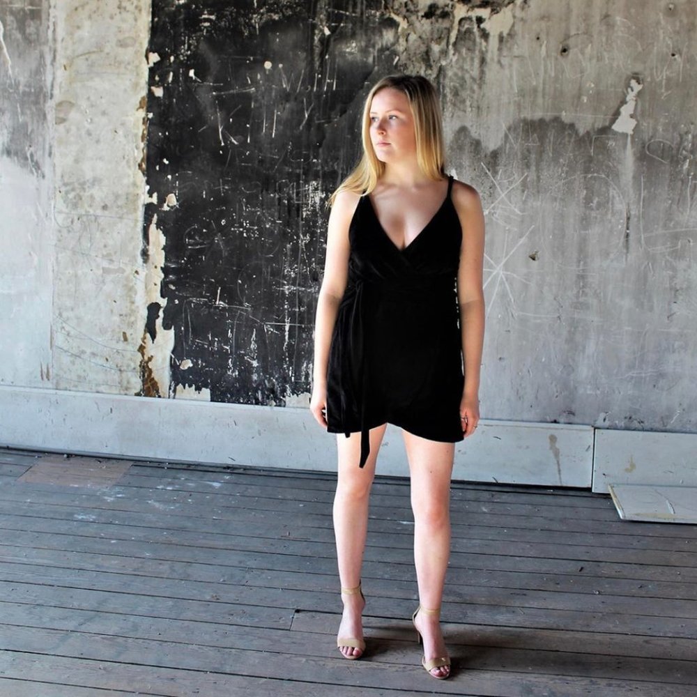 Velvet Romper - Picture 1 of 6